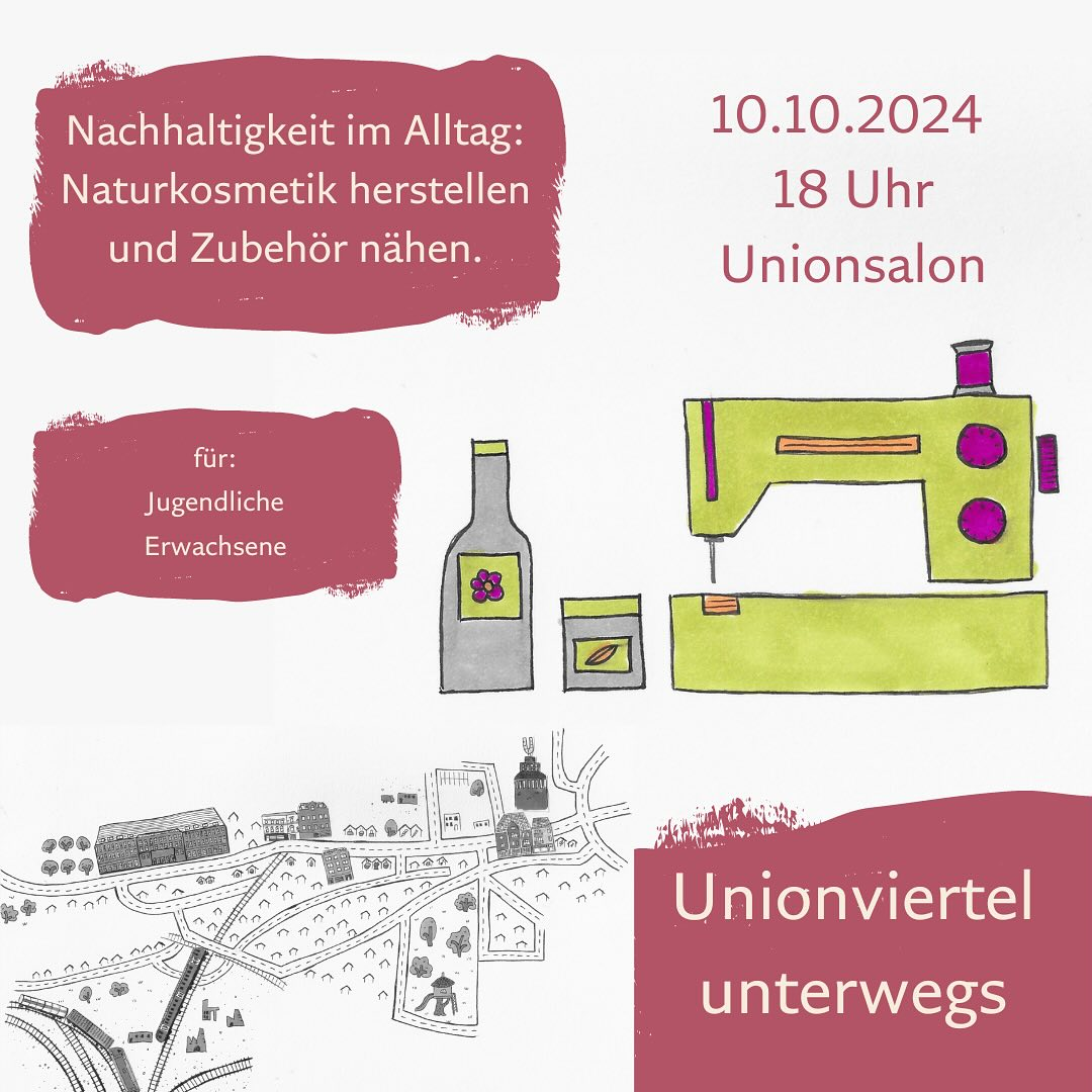 Naturkosmetik herstellen und Zubehör nähen am 10.10.24